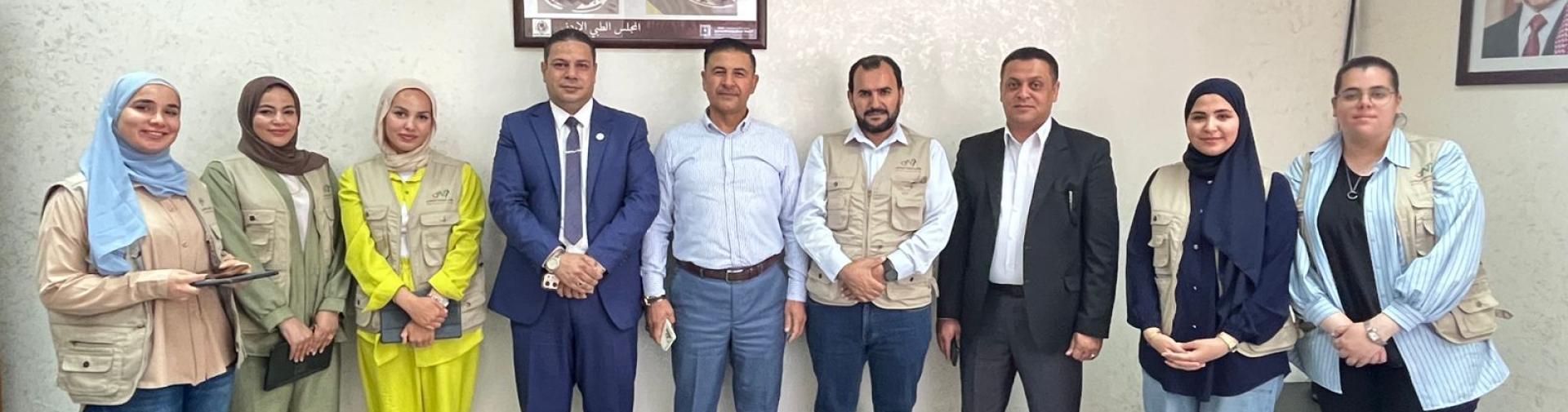 زيارت قافلة النزاهة للمجلس الطبي الأردني